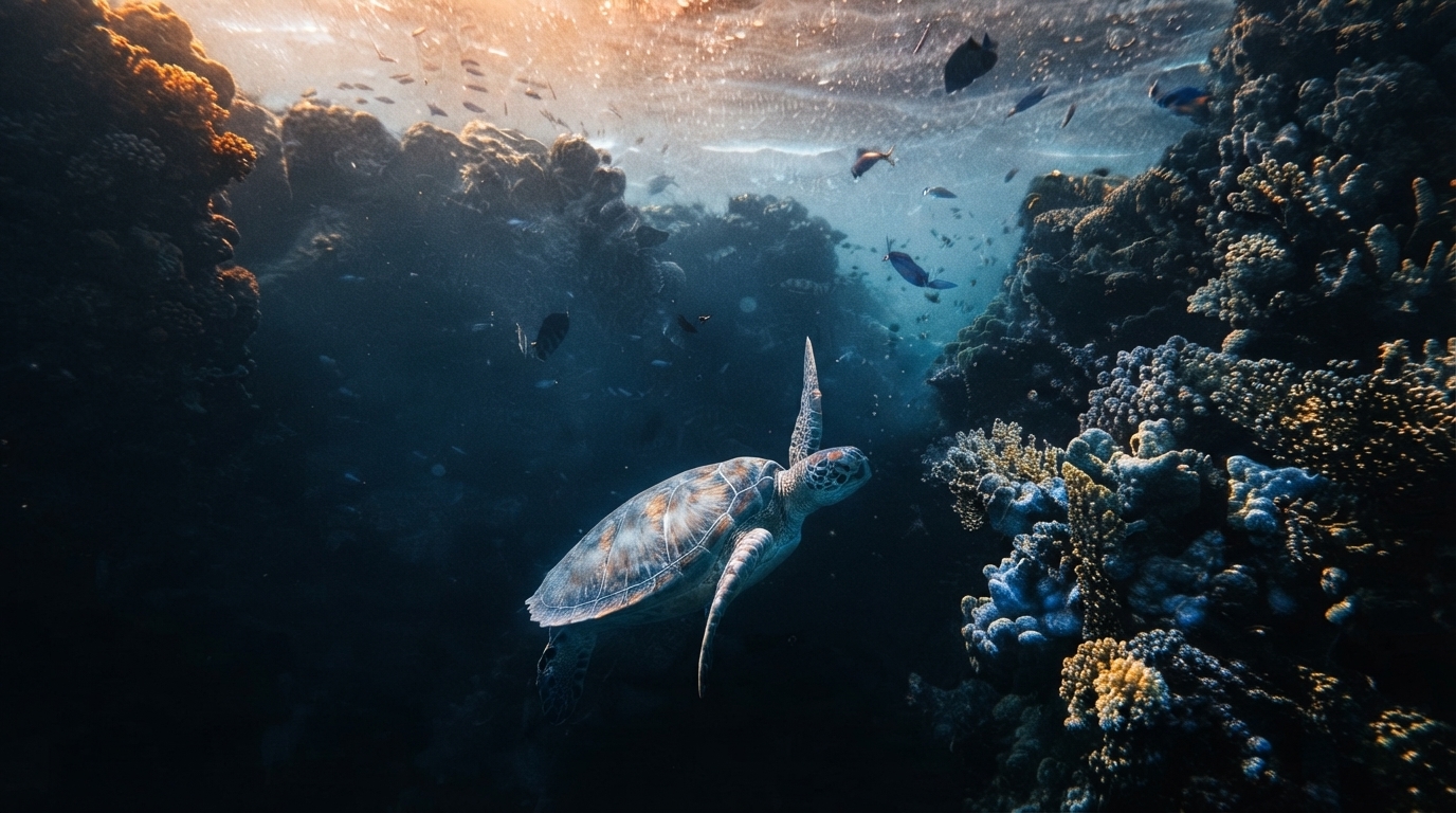 Editorial illustration for Spanish Underwater Cave Offers Lifeline to Corals Amid Warming Seas